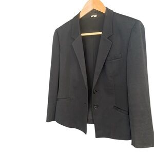 Helmut Lang EUC  Black Blazer M silk lining culpo and cotton slight tux vibe